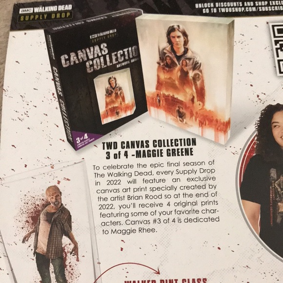 AMC The Walking Dead official Supply Drop Canvas Collection 3 of 4 Maggie Green - Picture 4 of 6